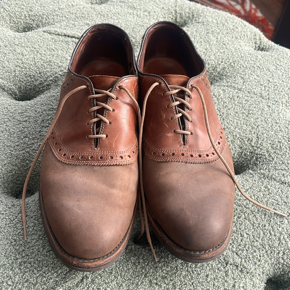 ALLEN EDMONDS I "Greenwood" Style Lace-Up Leather Oxford Shoes, 10.5